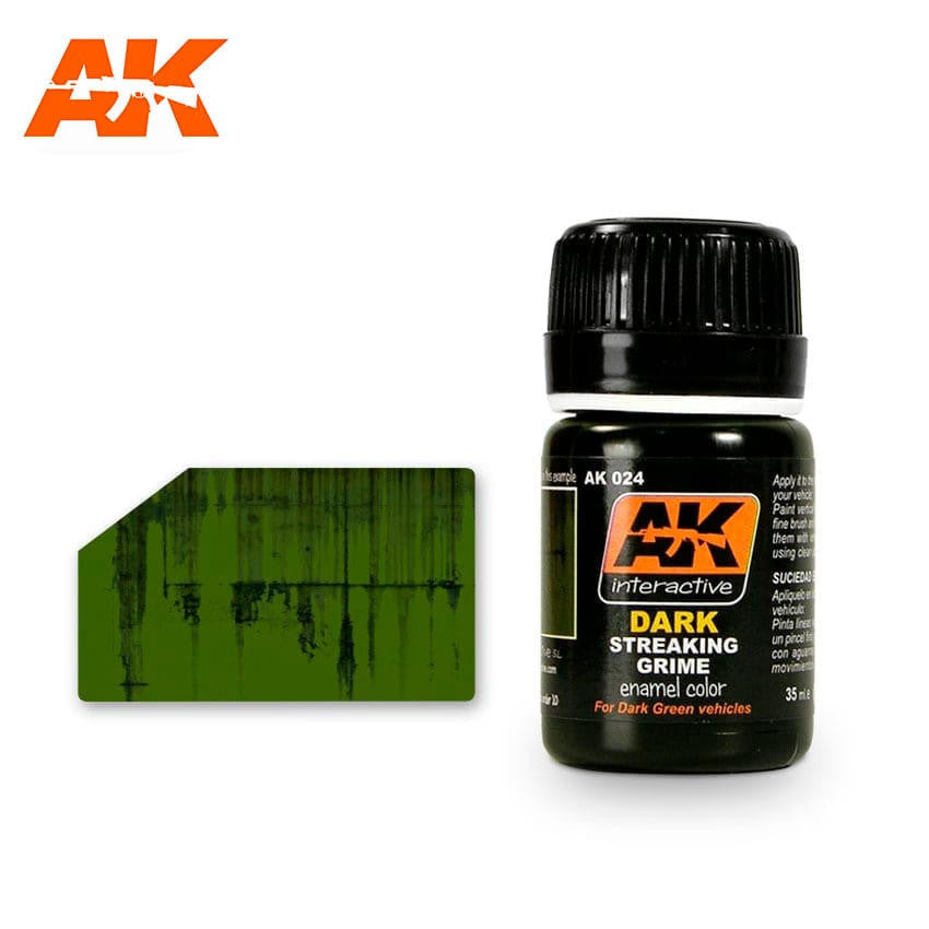 AK Interactive Streaking Grime - Dark Vehicles AK024